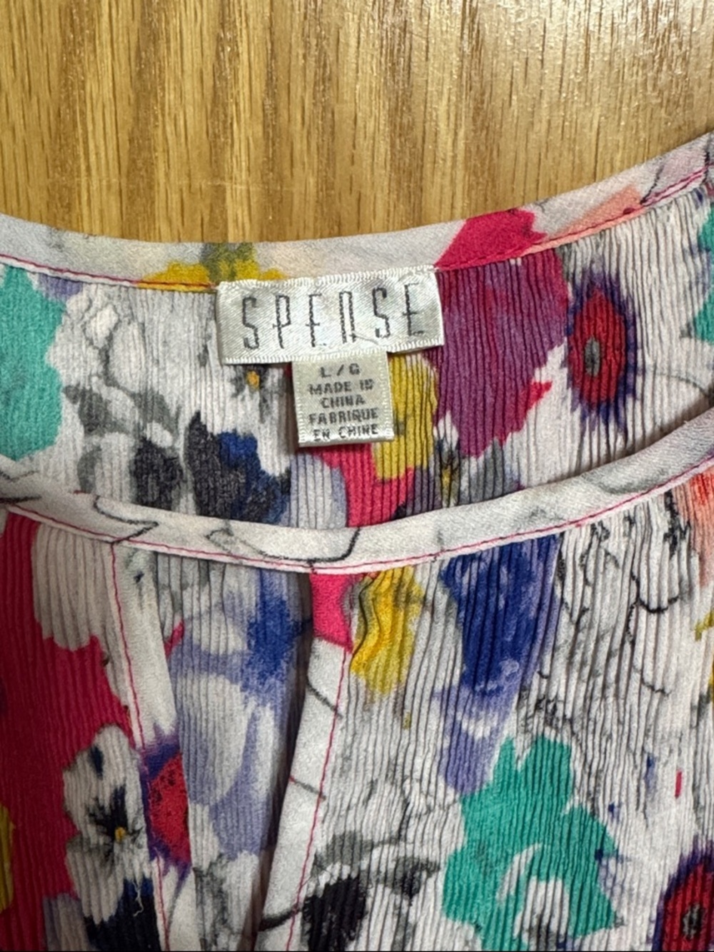 Spense Floral Scoop-Neck Tunic Top - Pink Multi - Picture 2 of 6